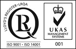 Lloyds Register ISO9001 - ISO14001 logo
